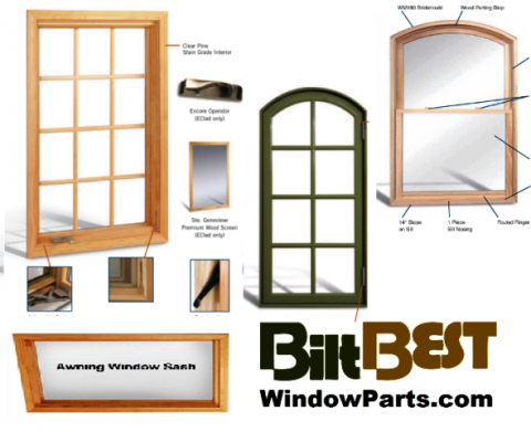 OEM made BiltBest Sashes with primed wood and/or metal clad replacement sashes for homeowners.