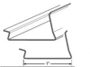 Metal Glazing Bead | Snap in Aluminum Glazing Bead Part # TI-FLI | Mill — SKU AWDP-TI-FLI ALUMINUM BEAD MILL